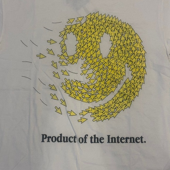Chinatown Market Smiley Product of the Internet T-Shirt Medium - Picture 2 of 9